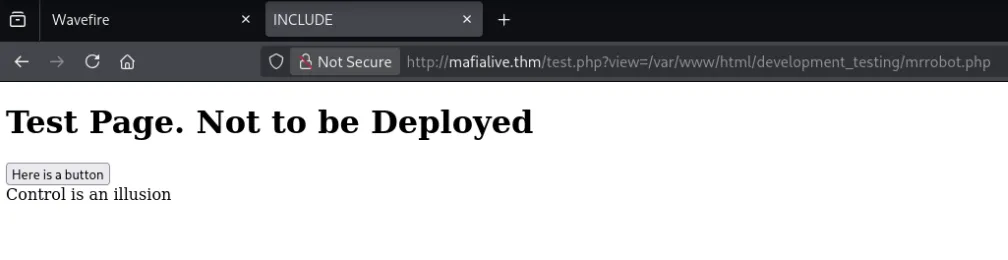 after clicking the button