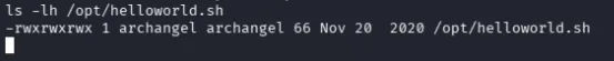 helloworld.sh permissions