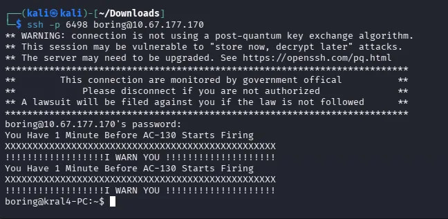 SSH login