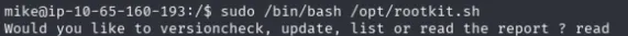 rootkit.sh options