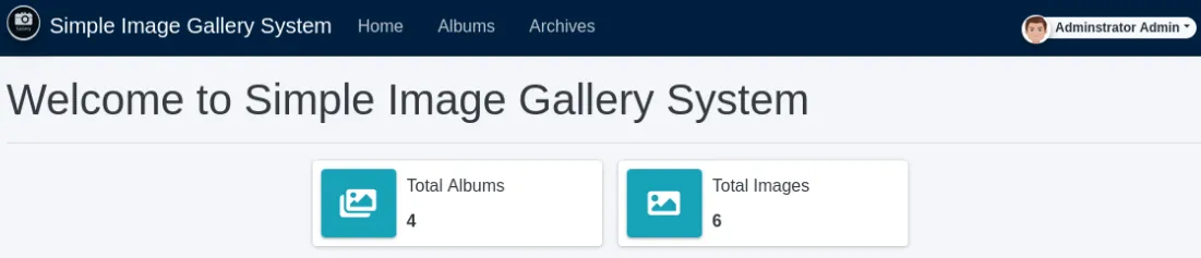 logged into the CMS