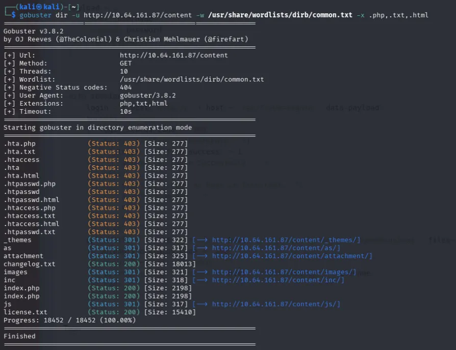 /content directory listing
