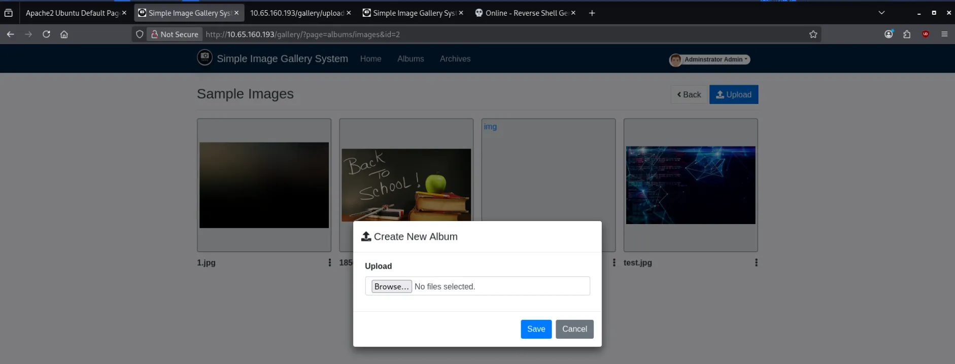 uploading the PHP file